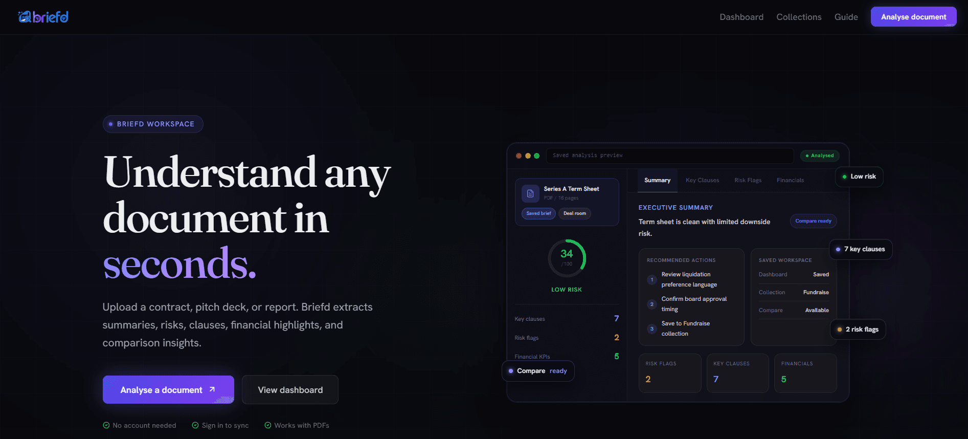 Briefd document intelligence workspace